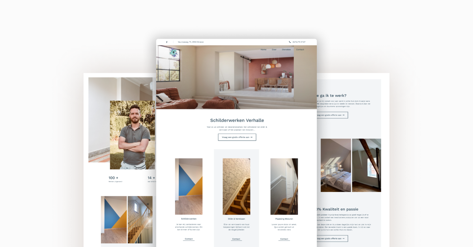 Webdesign voor Schilderwerken Verhalle