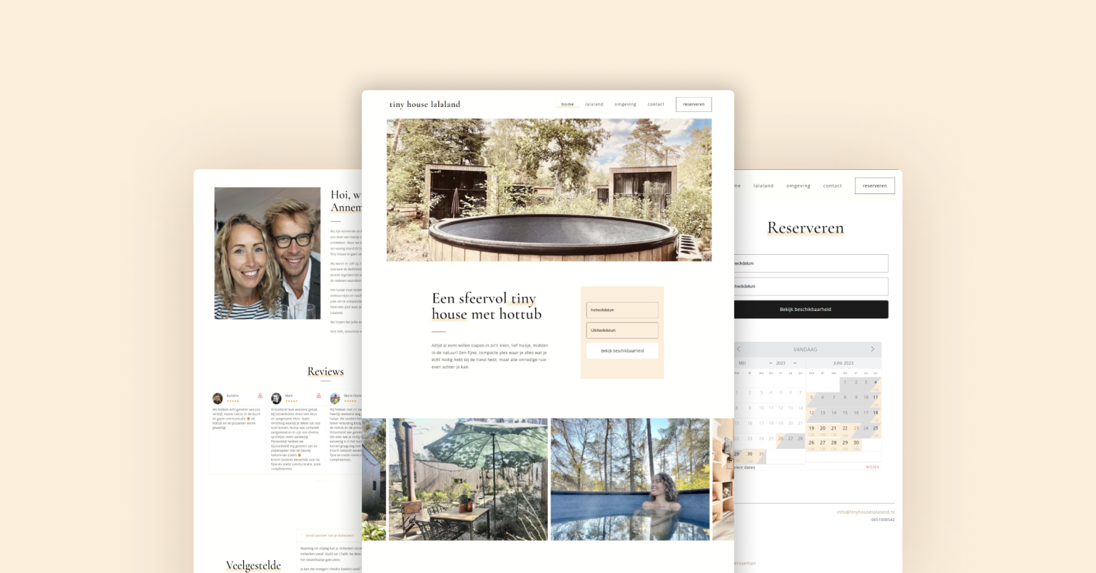 Webdesign voor Tiny House Lalaland