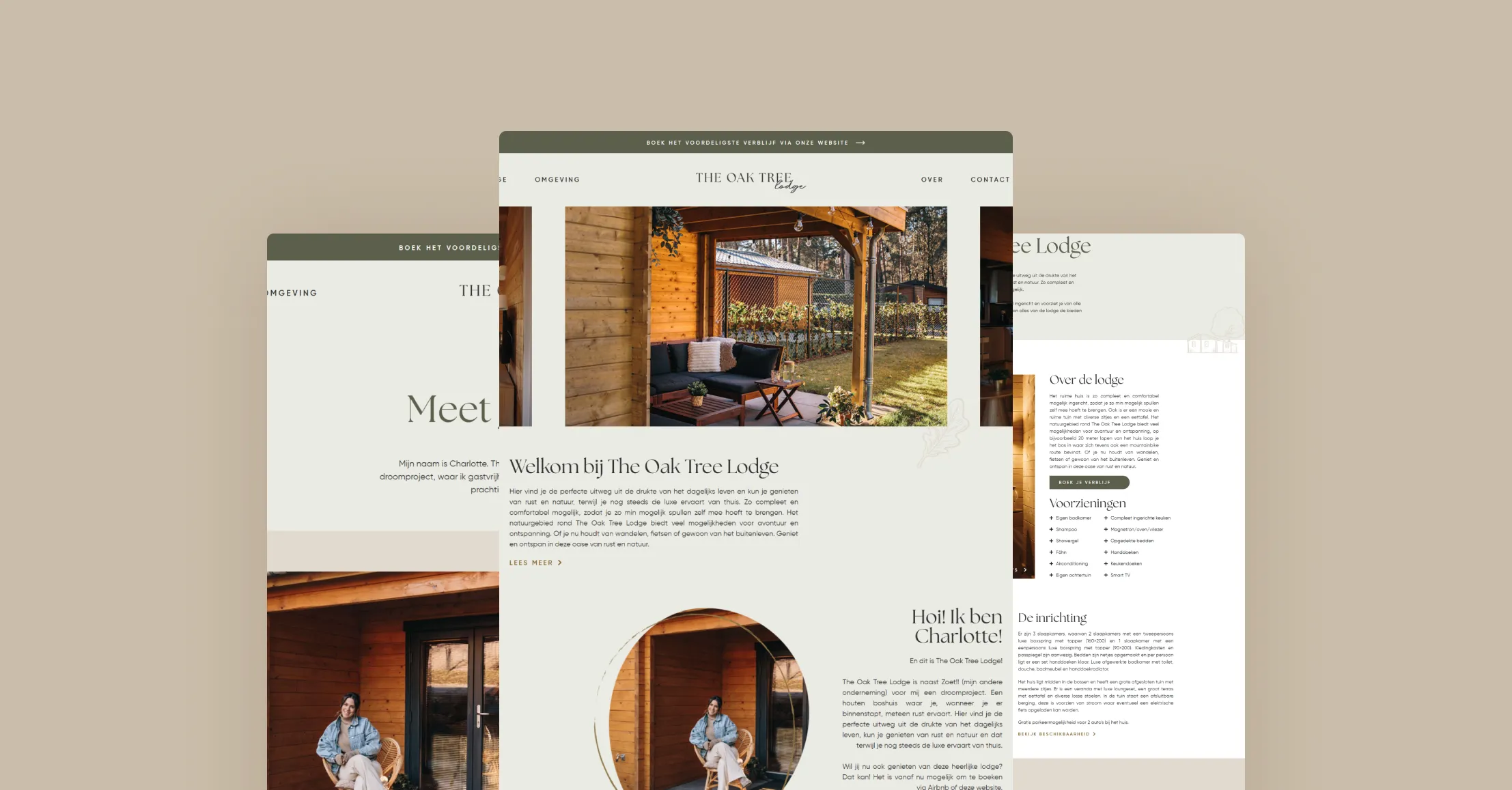 Webdesign voor The Oak Tree Lodge