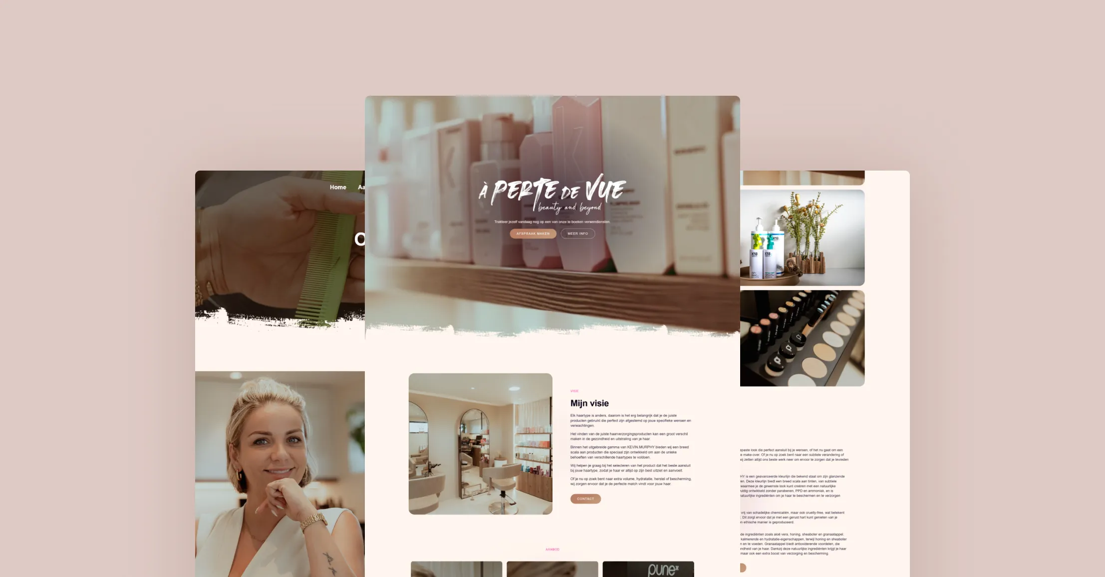 Webdesign voor A Perte de Vue